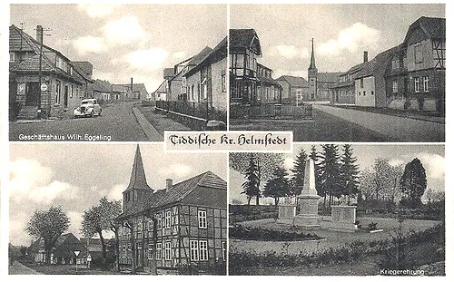 Historische Schwarz-Weiß-Aufnahme von Tiddische
